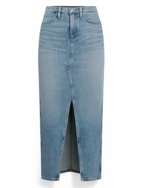 Hudson Reconstructed Denim Midi Skirt Size 26 in Offshore Wash